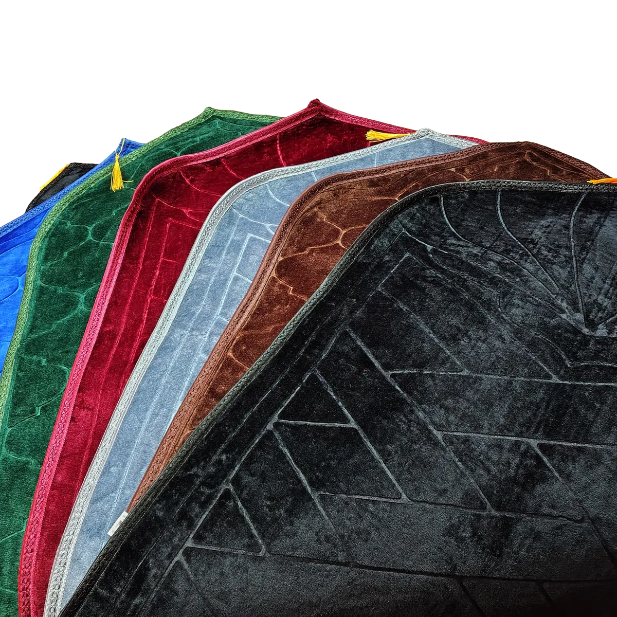 AlifBay Premium Velvet Prayer Mat Dome Design